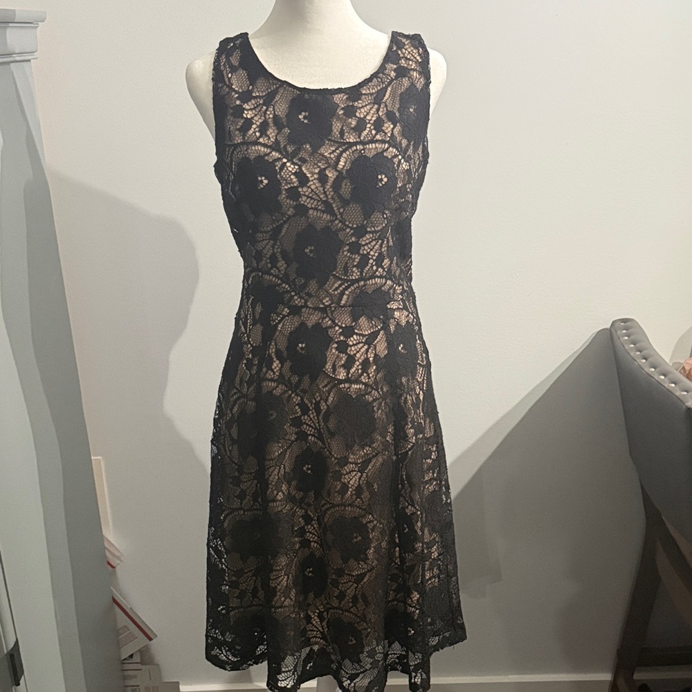 Enfocus Studios Elegant Black Lace Dress